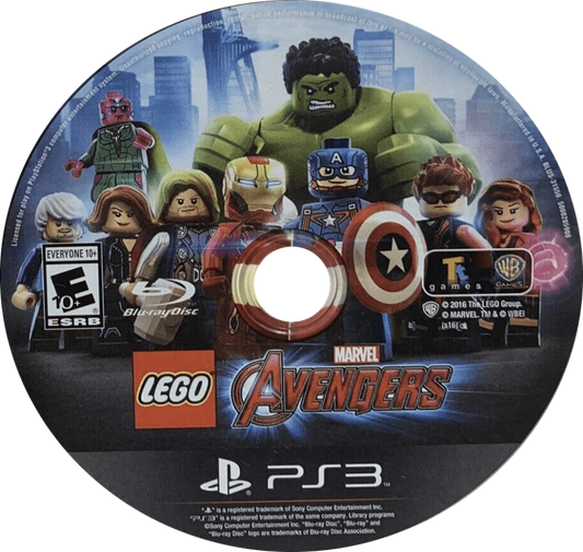 LEGO Marvel Avengers PlayStation 3 PS3 cover art collectible superhero action adventure game authentic classic gaming disc