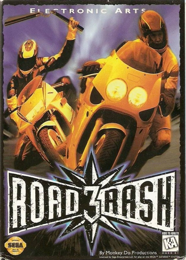 Road Rash III cover art for Sega Genesis (GEN) video game