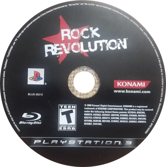 Rock Revolution disc art for PlayStation 3 (PS3) video game