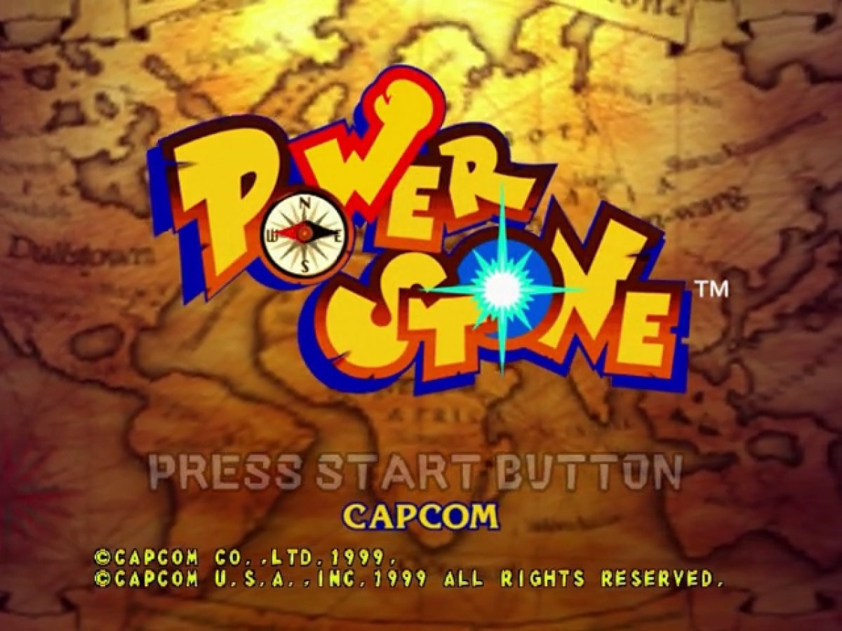 Power Stone Dreamcast featuring 3D fighting gameplay with vibrant characters and interactive arena environments gameplay