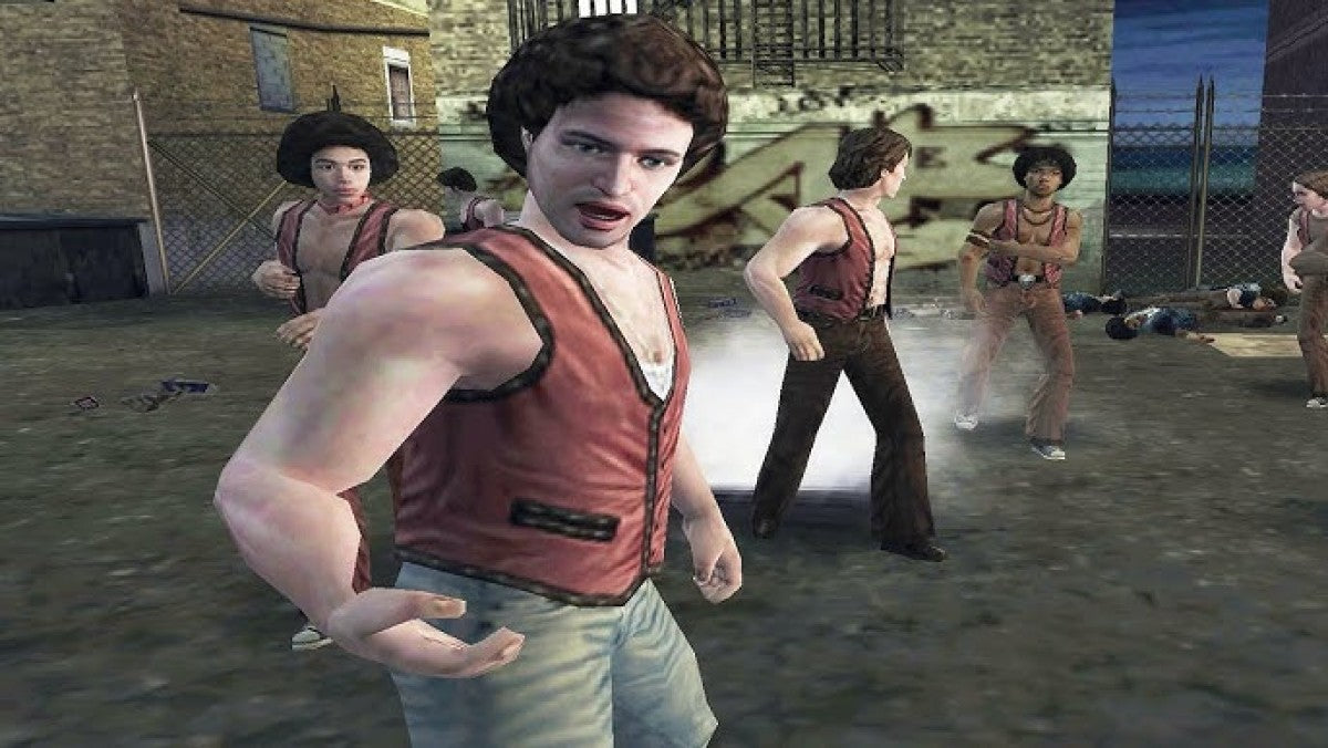 The Warriors Greatest Hits PlayStation 2 PS2 cover art for retro video game enthusiasts featuring beat em up action gameplay gang warfare street combat missions urban open environments story driven brawler mechanics Rockstar cinematic style and classic action adventure gaming experience and collectible gaming appeal gameplay