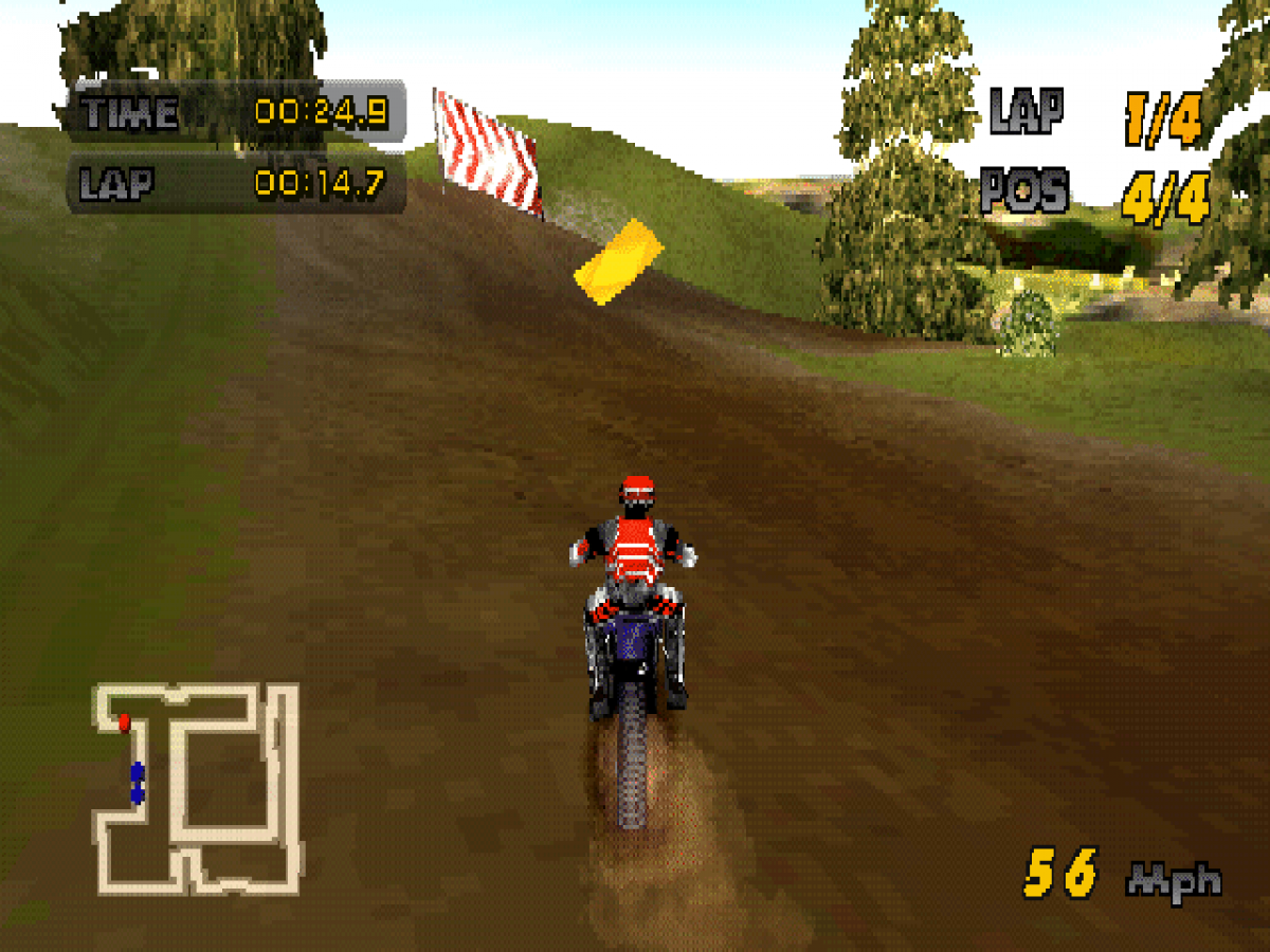Motocross Mania gameplay for PlayStation 1 (PS1) retro video game