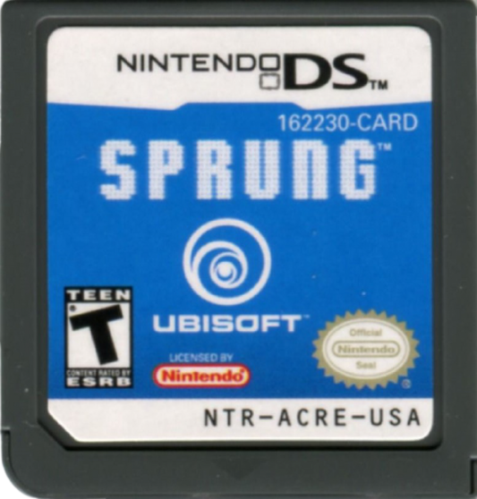 Sprung cartridge for Nintendo DS (DS) dating simulation video game