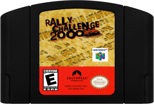Rally Challenge 2000 cartridge for Nintendo 64 (N64) video game