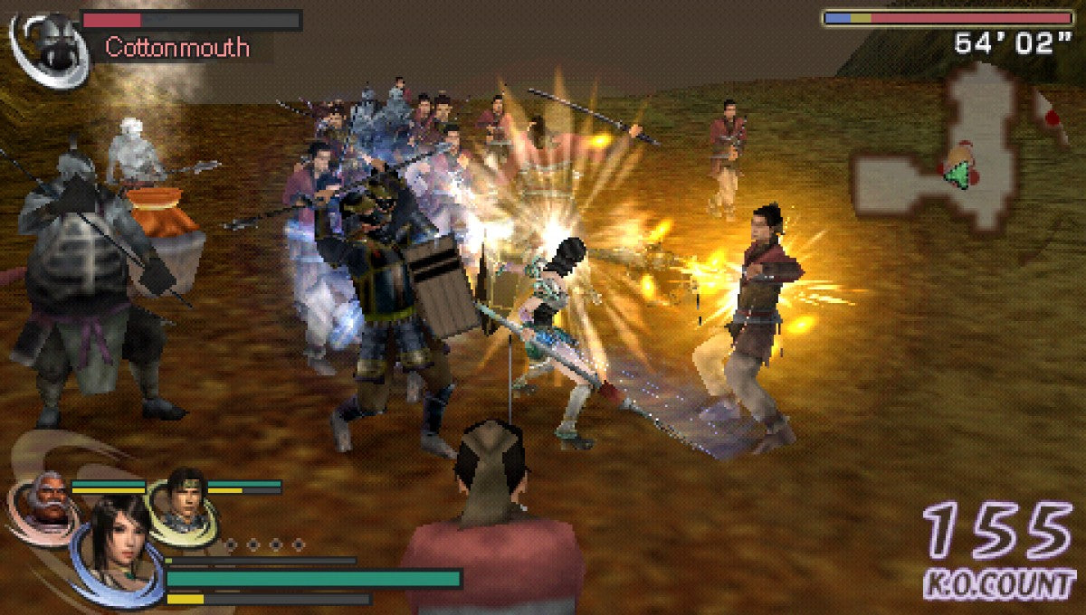 Warriors Orochi gameplay for Playstation Portable (PSP) action video game.
