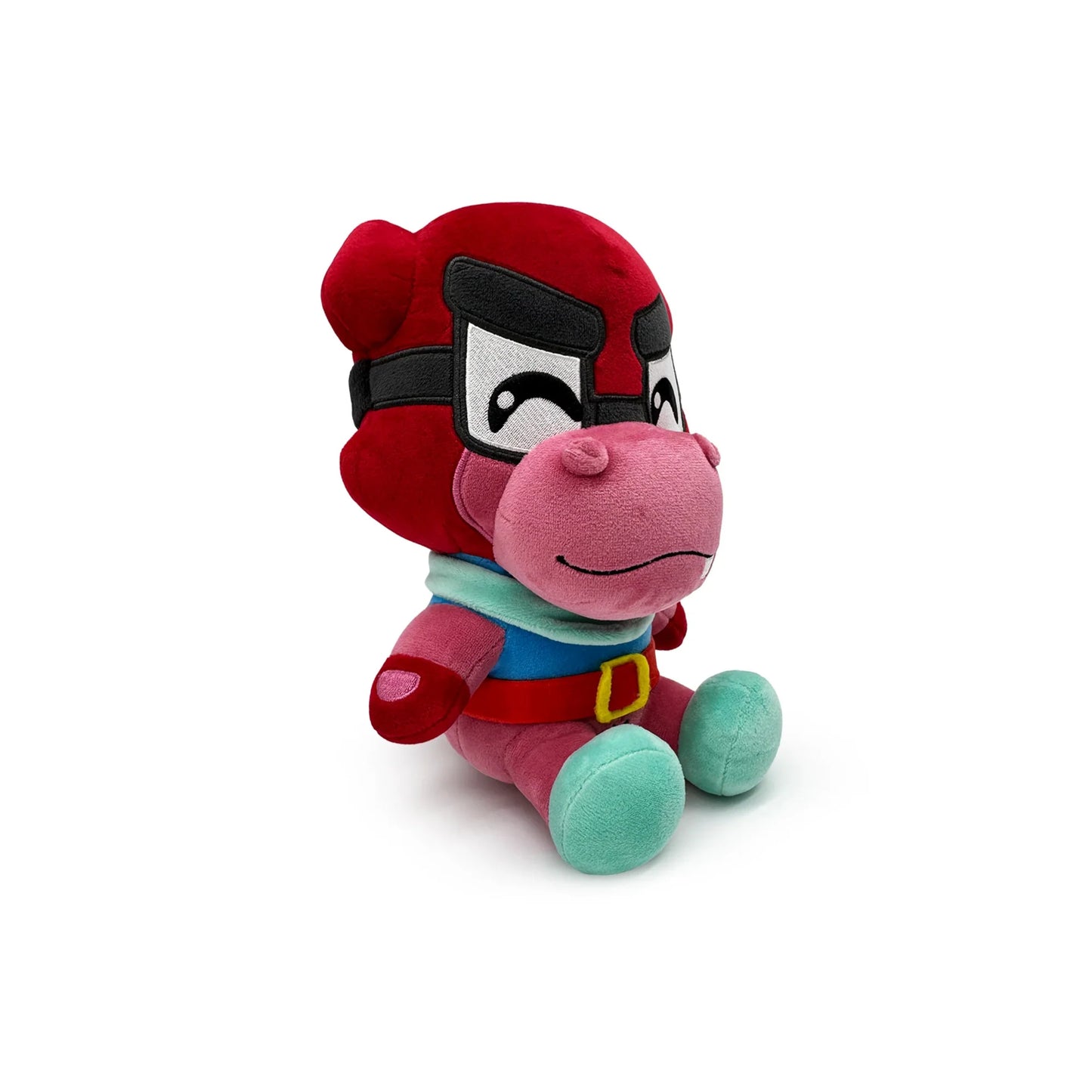 Murray 9 inch plush from Sly Cooper inspired design featuring collectible video game character plush aesthetic soft stuffed toy pink hippo getaway driver mascot cartoon style nostalgic PlayStation platformer merchandise presentation