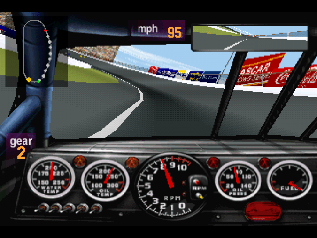 NASCAR Racing gameplay for PlayStation 1 (PS1) video game