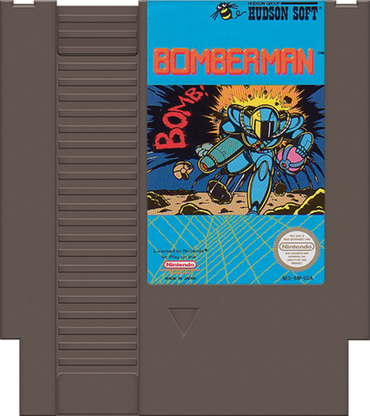 Bomberman cartridge for Nintendo Entertainment System (NES) retro video game