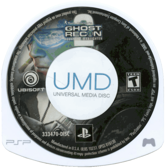 Tom Clancy's Ghost Recon: Advanced Warfighter 2 – disc for PlayStation Portable (PSP) tactical shooter game