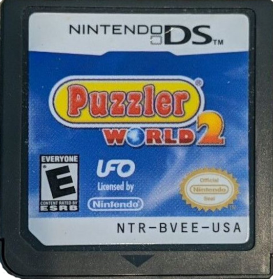 Puzzler World 2 cartridge for Nintendo DS (DS) puzzle mini-game collection video game