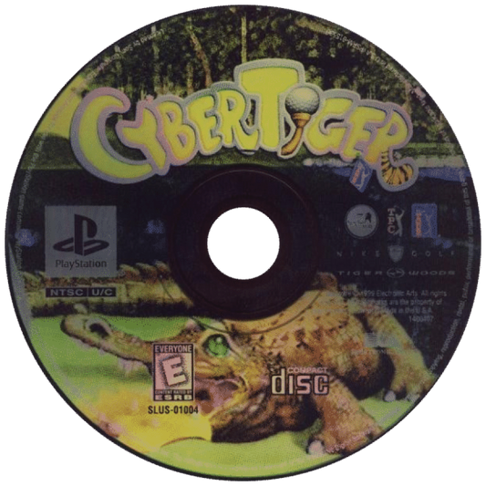 CyberTiger disc for PlayStation 1 PS1 retro golf video game