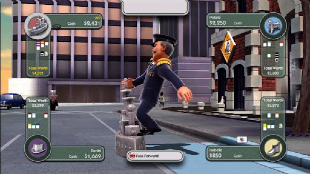 Monopoly for Wii digital board game video game featuring family friendly multiplayer gameplay iconic Monopoly properties and classic turn based strategy experience gameplay