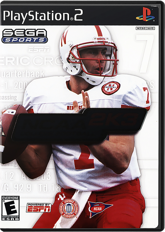 NCAA College Football 2K3 cover art for PlayStation 2 (PS2) video game