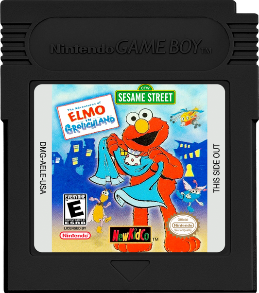 The Adventures of Elmo in Grouchland cartridge for Game Boy Color GBC video game