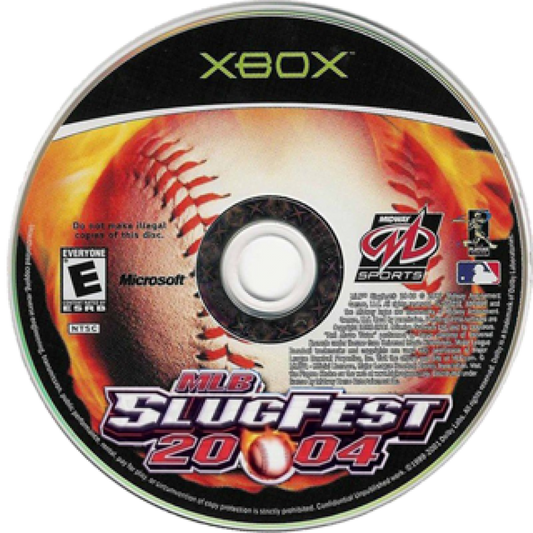 MLB Slugfest 2004 disc for Xbox (XBOX) video game