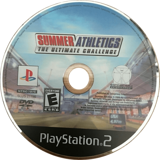 Summer Athletics: The Ultimate Challenge – PlayStation 2 (PS2) video game disc, sports and track-and-field simulation.