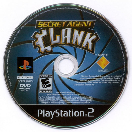 Secret Agent Clank PlayStation 2 PS2 retro video game action platformer disc