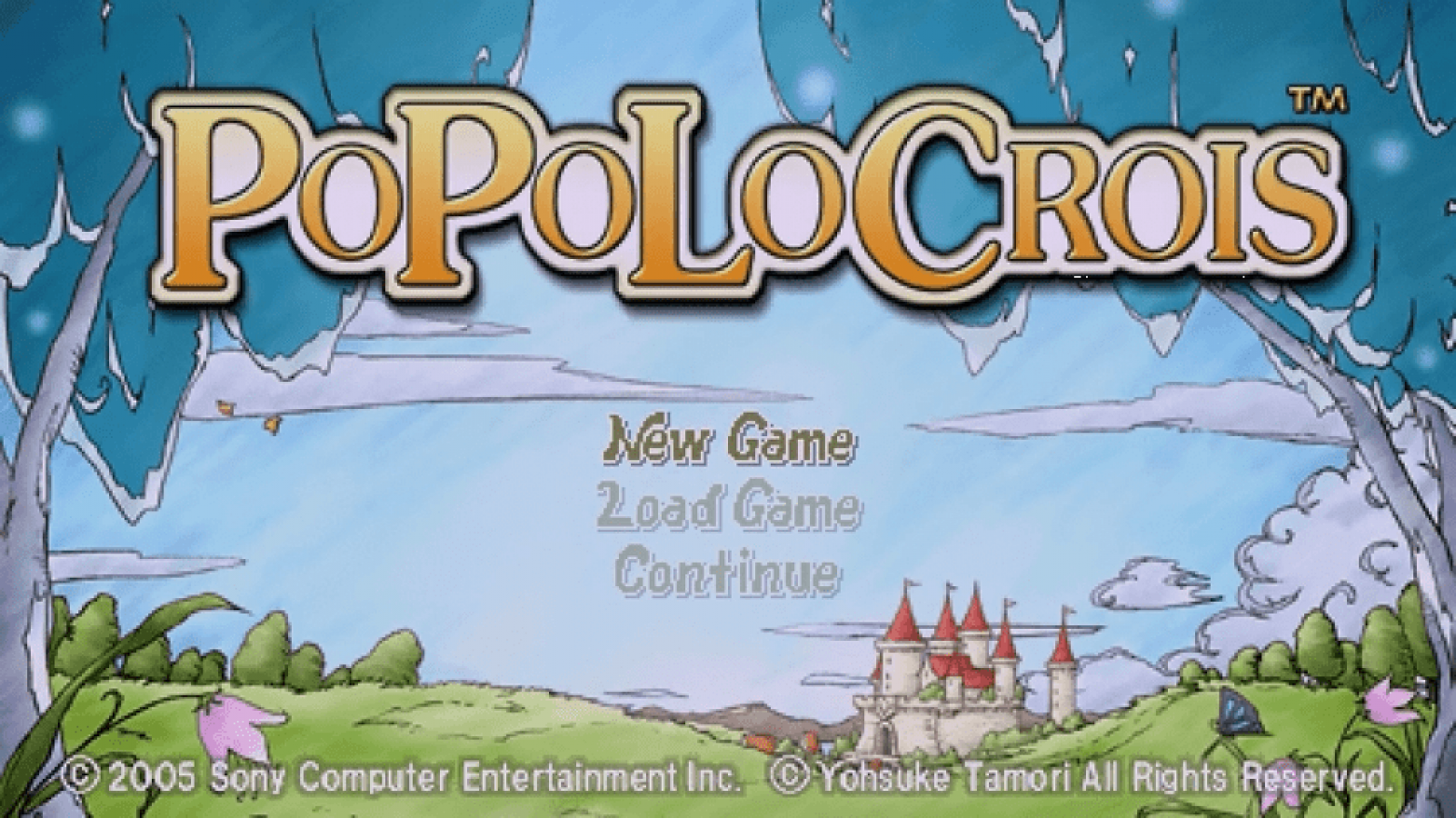 PoPoLoCrois – PlayStation Portable (PSP) title screen Art for this playstation portable psp game