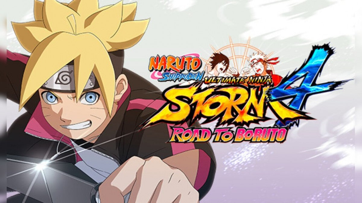 Naruto Shippuden: Ultimate Ninja Storm 4 Road to Boruto title screen for Xbox One (XONE) action-fighting video game