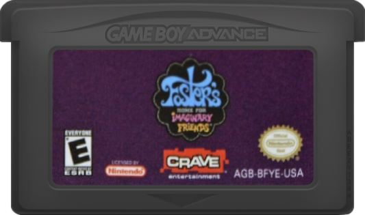Foster's Home for Imaginary Friends Game Boy Advance GBA for retro video game enthusiasts featuring action platforming gameplay Cartoon Network inspired adventure colorful levels puzzle solving imaginative characters handheld gaming fun and collectible gaming appeal cartridge