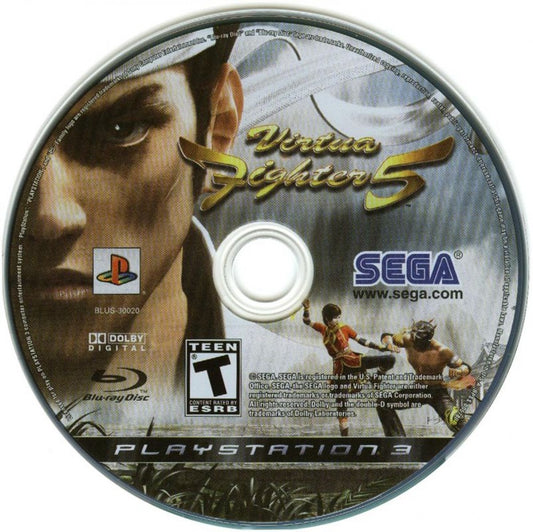 Virtua Fighter 5 disc for PlayStation 3 (PS3) video game