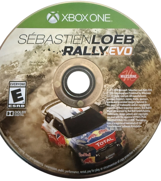 Sebastien Loeb: Rally Evo – Xbox One (XONE) disc for racing simulation video game