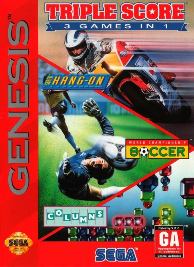 Triple Score cover art for Sega Genesis (GEN) video game