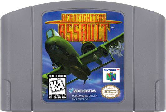 Aerofighters Assault cartridge for Nintendo 64 N64 video game