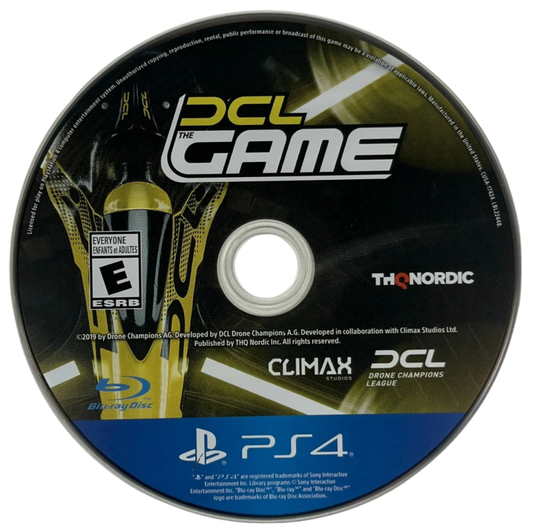 DCL The Game – PlayStation 4 (PS4) video game disc, drone racing simulation by Climax Studios
