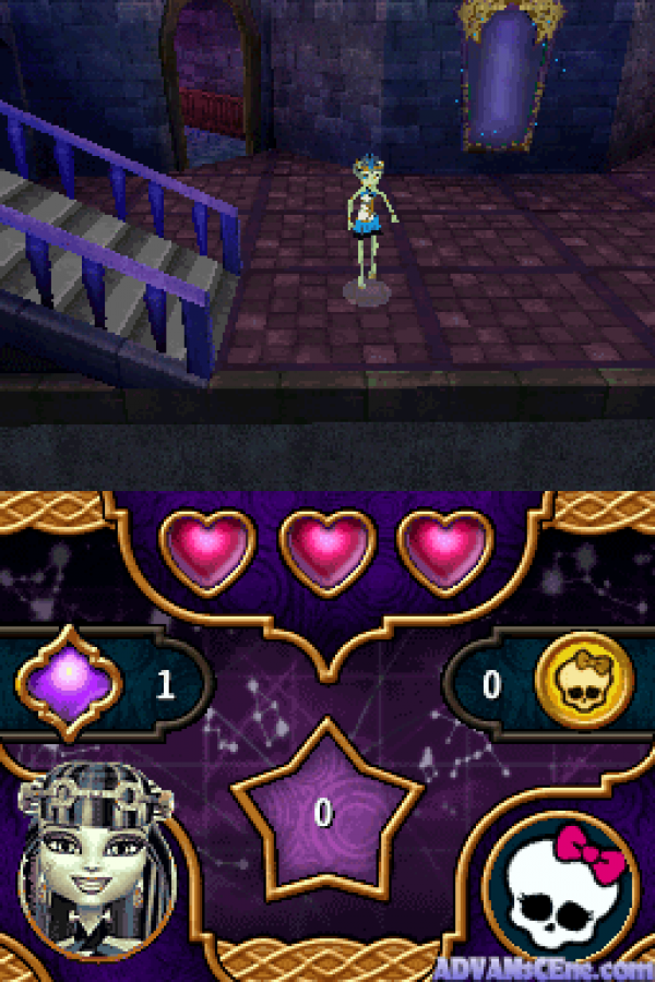 Monster High: 13 Wishes gameplay for Nintendo DS (DS) fantasy adventure video game