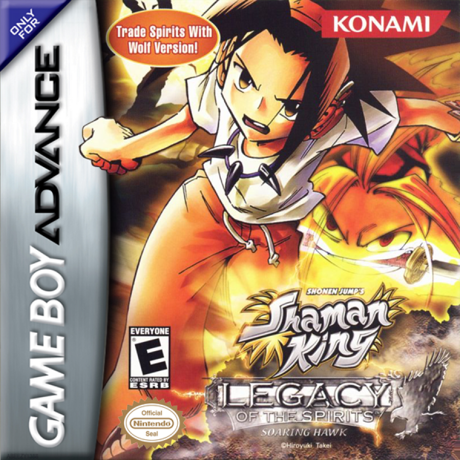 Shaman King Legacy of the Spirits in box cover art for Game Boy Advance RPG game