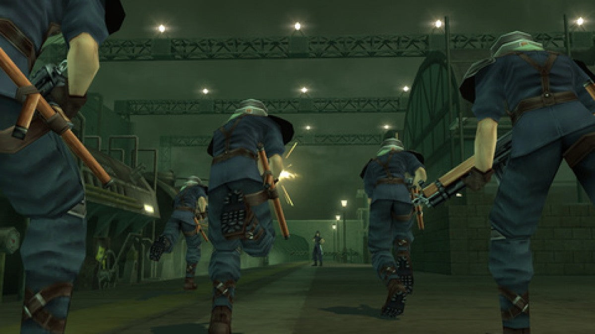 Final Fantasy VII: Crisis Core gameplay for PlayStation Portable (PSP) action RPG video game