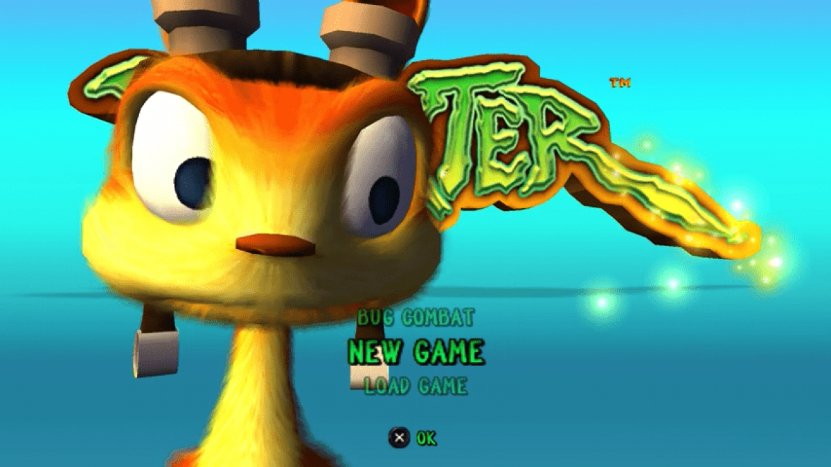 Daxter title screen for Playstation Portal (PSP) video game.