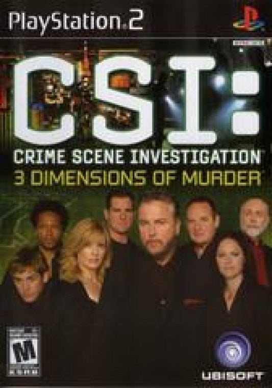 CSI: 3 Dimensions of Murder cover art for PlayStation 2 (PS2) video game