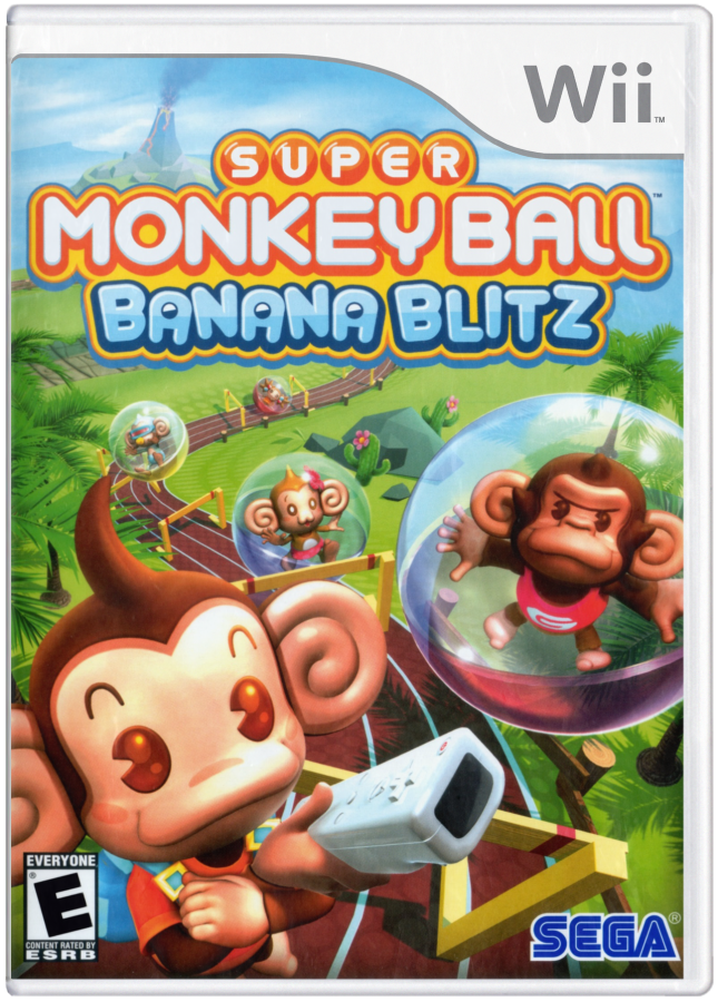 Super Monkey Ball: Banana Blitz cover art for Nintendo Wii (Wii) video game