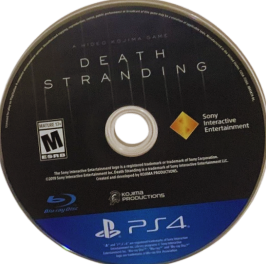 Death Stranding – PlayStation 4 (PS4) video game disc, action-adventure by Kojima Productions