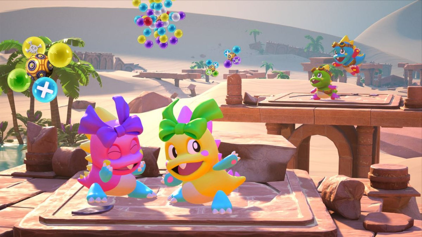 Puzzle Bobble 3D: Vacation Odyssey gameplay for PlayStation 5 (PS5) puzzle video game