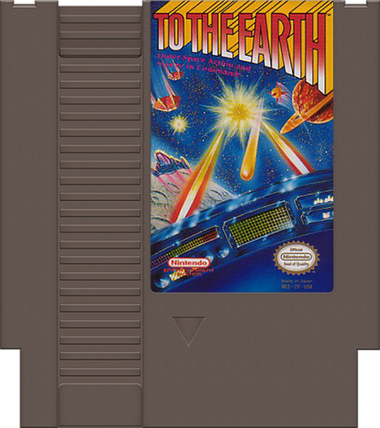 To the Earth cartridge for Nintendo Entertainment System (NES) retro video game