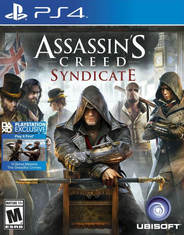 Assassin's Creed: Syndicate cover art for PlayStation 4 (PS4) video game