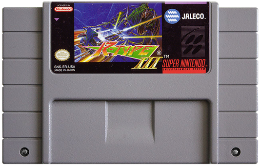 R-Type III: The Third Lightning cartridge for Super Nintendo Entertainment System (SNES) retro video game