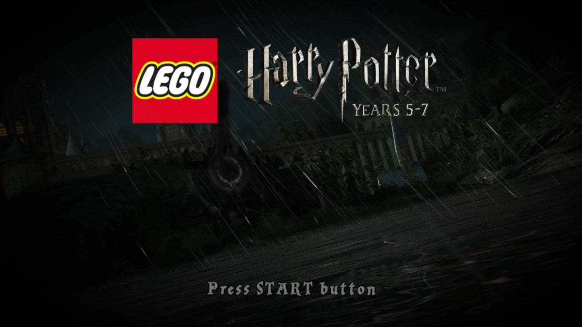 LEGO Harry Potter: Years 5-7 start screen for Xbox 360 (X360) action-adventure fantasy video game