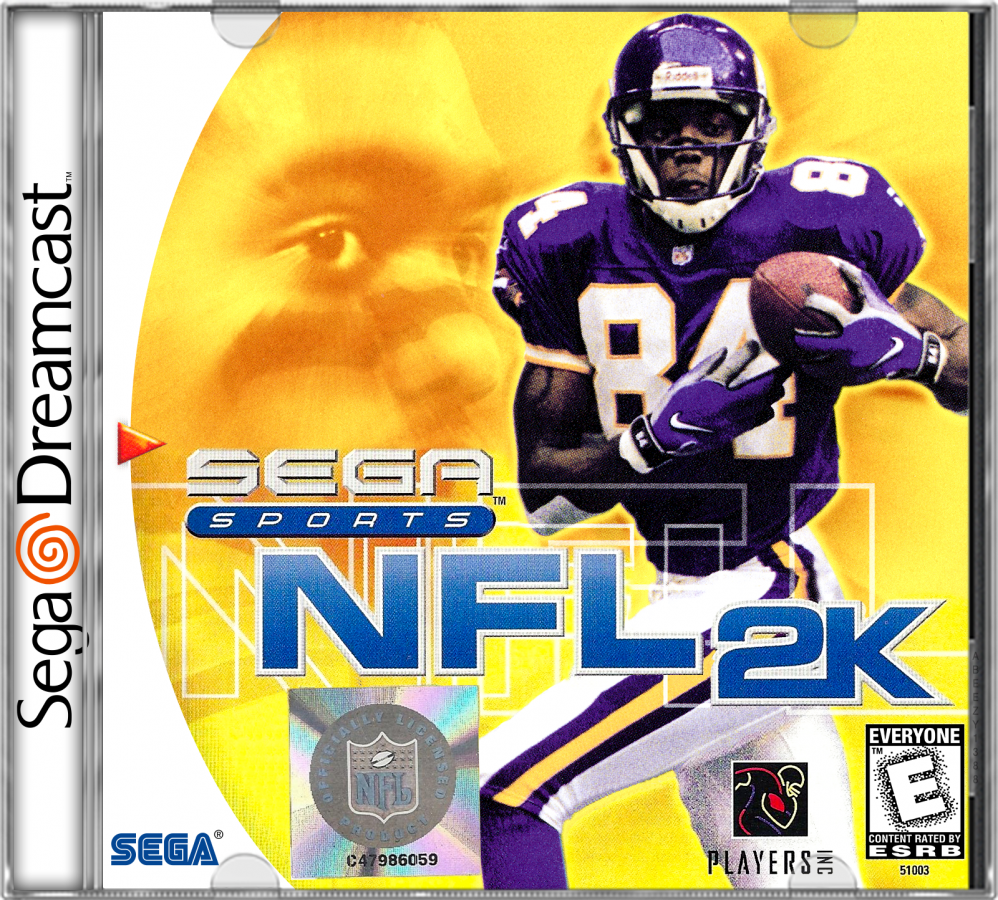 NFL 2K cover art for Sega Dreamcast (DC) video game