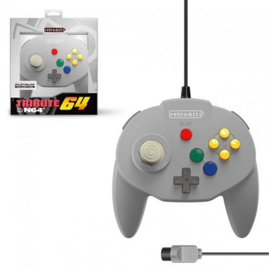 Retro Bit N64 controller Tribute accessory for Nintendo 64 N64
