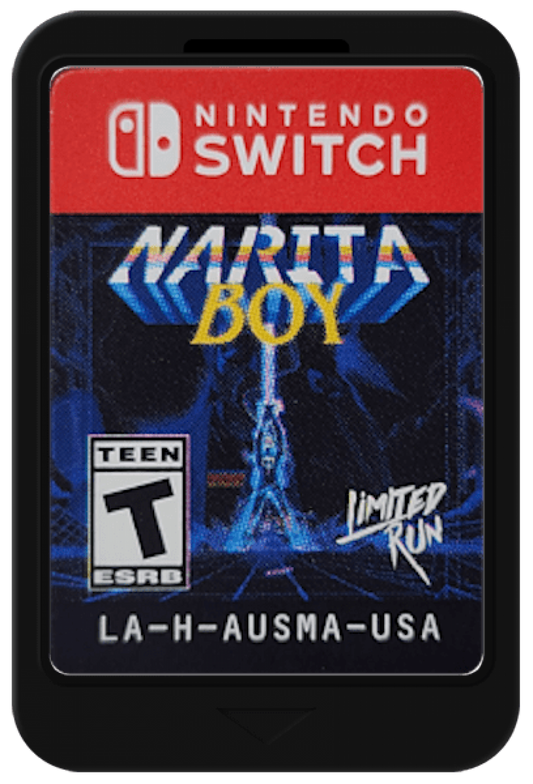 Narita Boy Limited Run 129 cartridge for Nintendo Switch indie action game