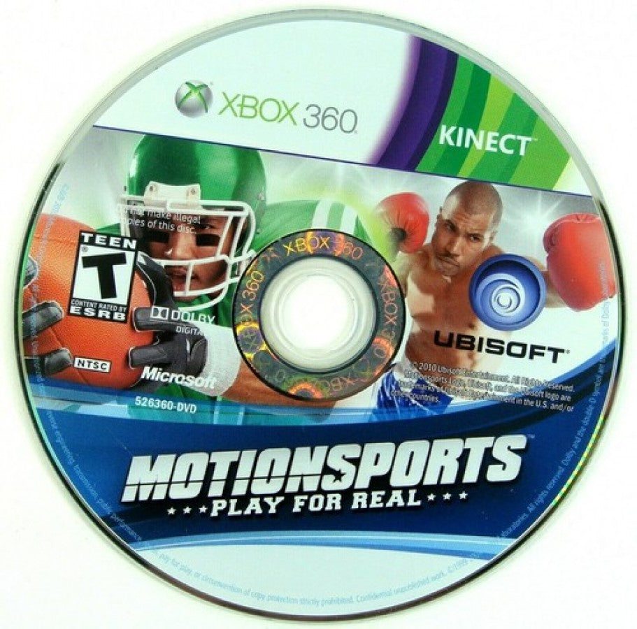 MotionSports: Play for Real disc for Xbox 360 (X360) motion-controlled sports video game