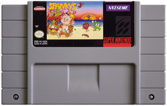 Spanky's Quest cartridge for Super Nintendo Entertainment System (SNES) retro video game