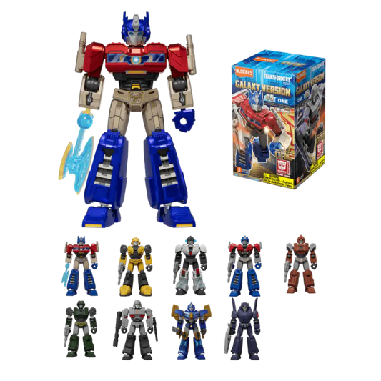 Blokees Transformers Galaxy Version 05 ONE Movie blind box collectible mini action figure snap fit robot toy Autobot Decepticon character detailed poseable display piece for fans