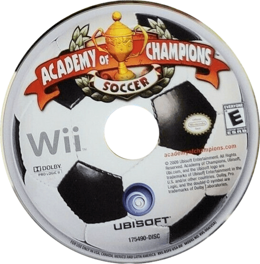 Academy of Champions Soccer disc for Nintendo Wii (Wii) video game