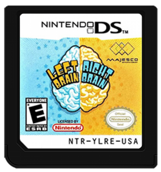 Left Brain Right Brain cartridge for Nintendo DS (DS) brain training puzzle video game