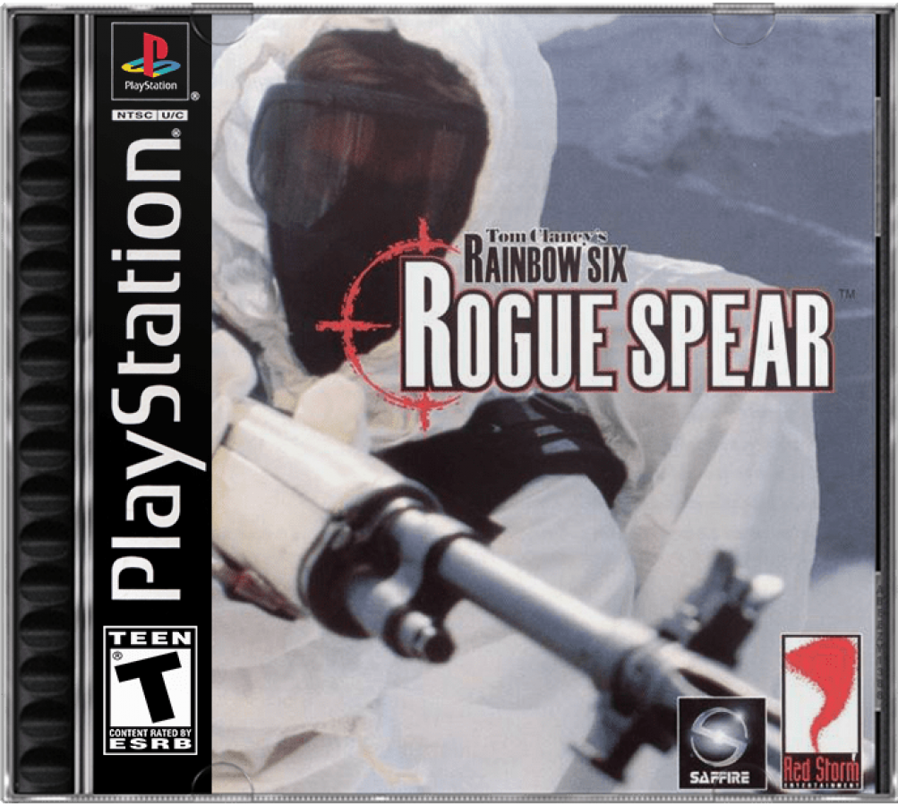 Tom Clancy's Rainbow Six: Rogue Spear cover art for PlayStation 1 (PS1) video game